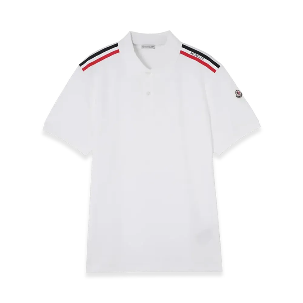 MONCLER Mens Polo Shirt "White"