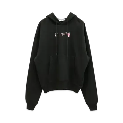 OFF-WHITE Acrylic Arrow Over Hoodie "Black"