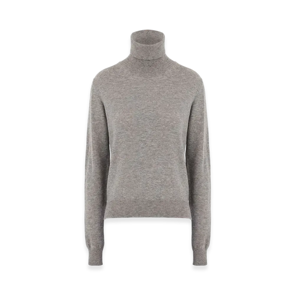 Maison Margiela Women's High-Neck Wool Sweater "Grey"
