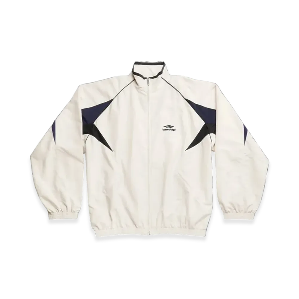 BALENCIAGA 3B Sports Icon Medium Fit Tracksuit Jacket "White"