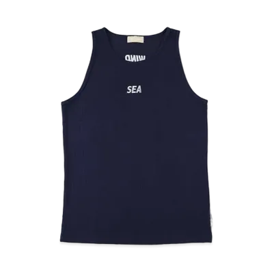 WIND AND SEA ES Waffle Tank Top "Navy"