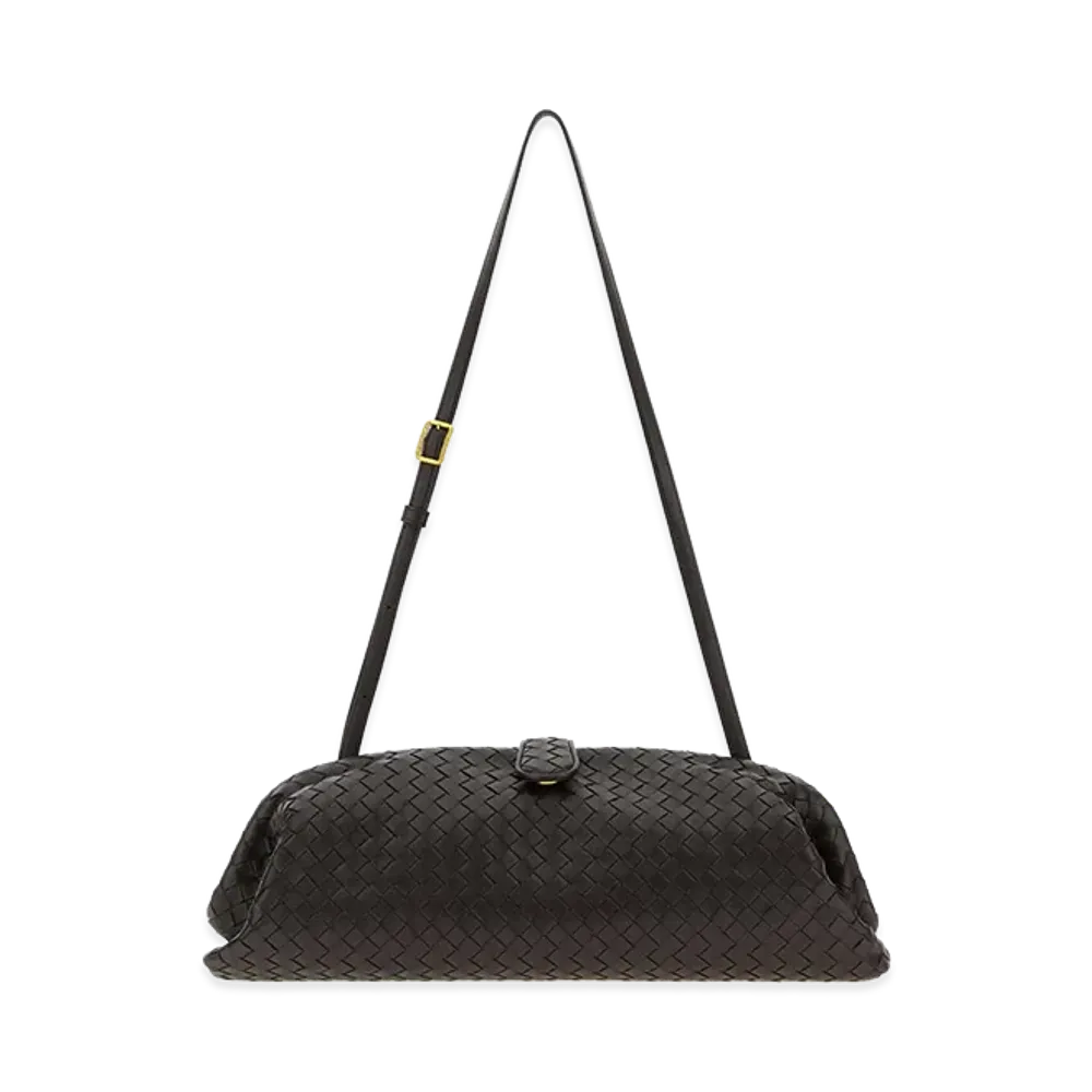 Bottega Veneta Women's Leather Lauren 1979 Clutch "Dark Brown"