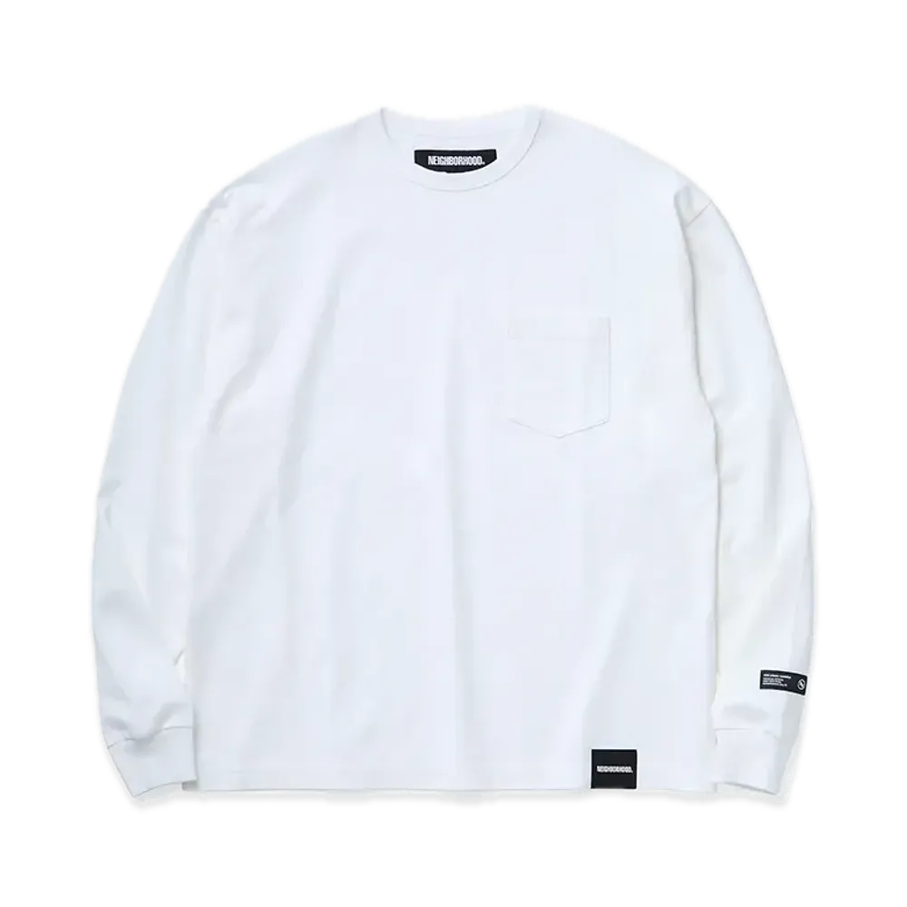 NEIGHBORHOOD Classic Crewneck-P LS "White"