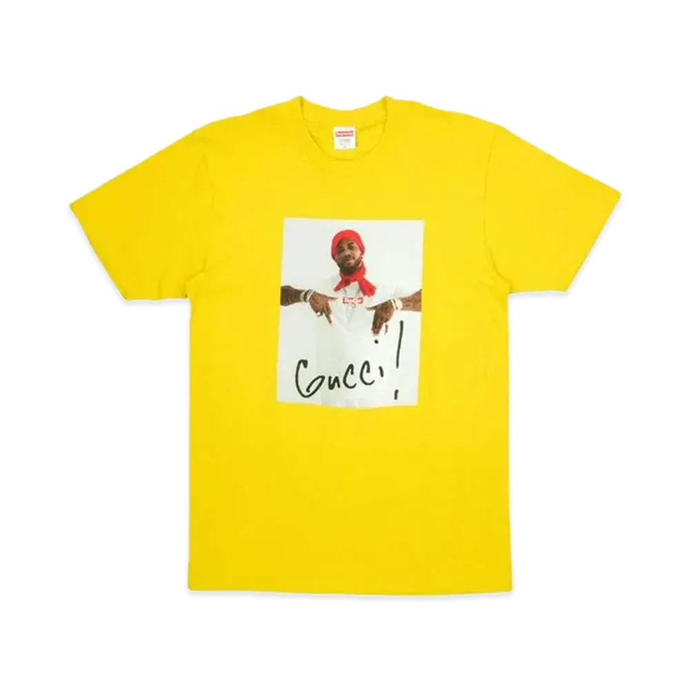 シュプリーム グッチ メイン Tシャツ "イエロー"