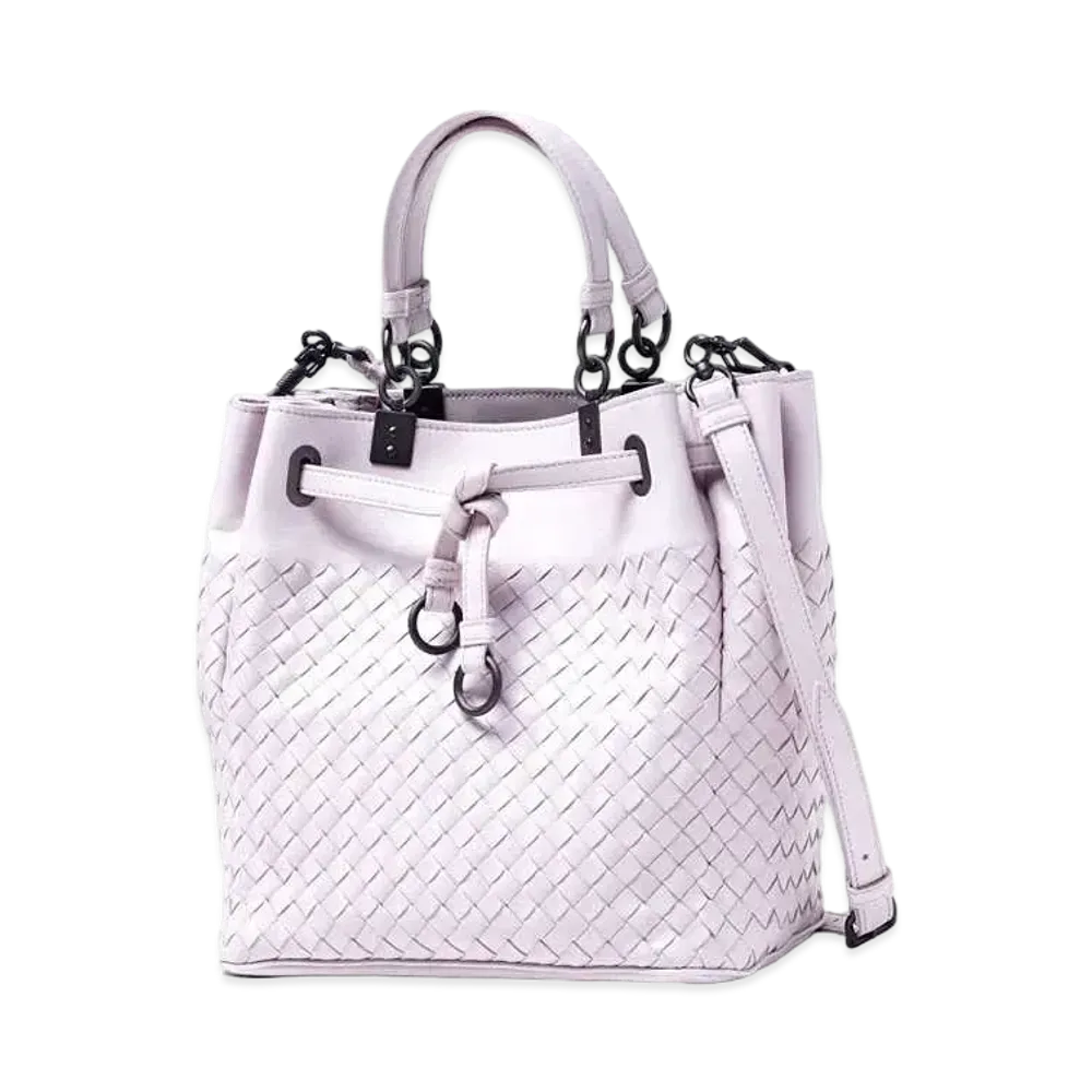 Bottega Veneta Intrecciato leather Bucket 2WAY Bag "White"