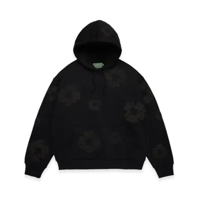 DENIM TEARS Mono Cotton Wreath Hoodie "Black"