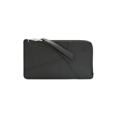 LOEWE Puzzle Long Coin Card Holder "Black"
