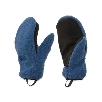 The North Face Reversible Extreme Pile Mitt "Mountain Blue/Clear Lake Blue"