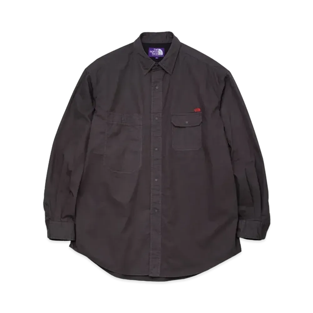 The North Face PURPLE LABEL Lightweight Twill Big Work Shirt "Charcoal"