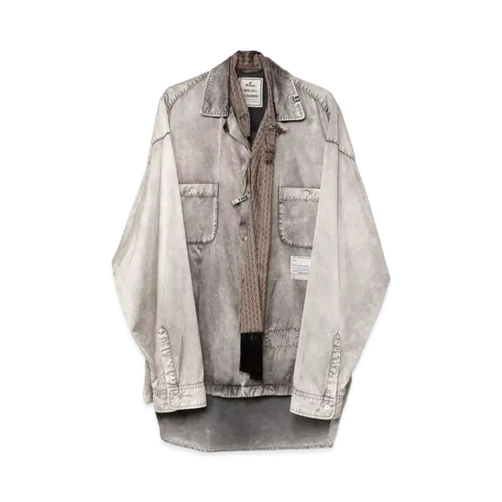 Maison MIHARA YASUHIRO Accessories Mixed Shirt "Light Gray"