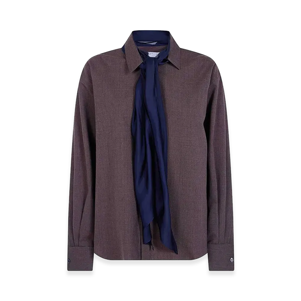 sacai Women's Suiting Shirt "Brown"