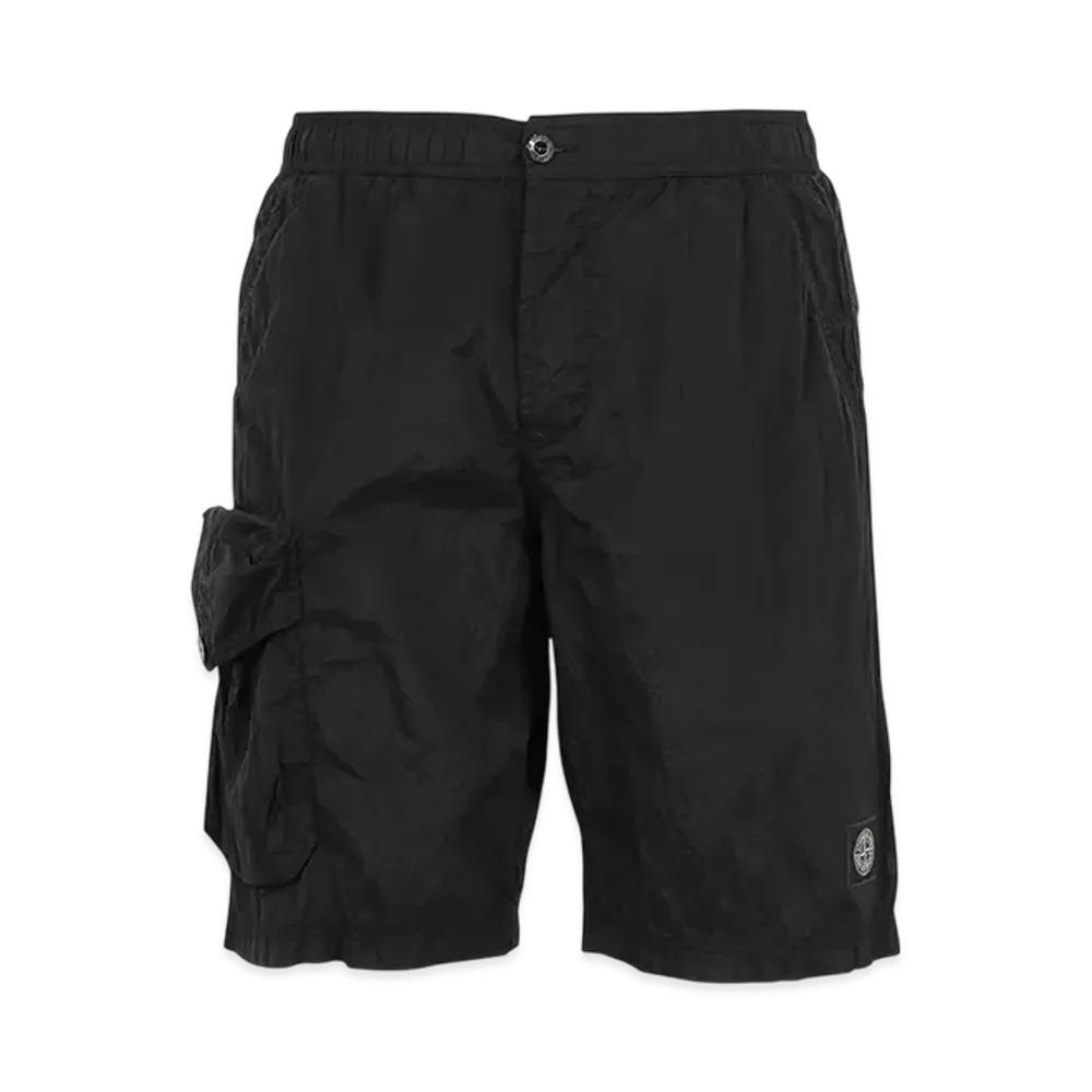 Stone Island B0543 Nylon Metal Garment Dyed Long Swimming Trunk - 22SS "Black"