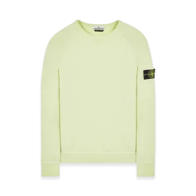 Stone Island 66360 Old Treatment Crewneck Sweatshirt - 23SS "Light Green"
