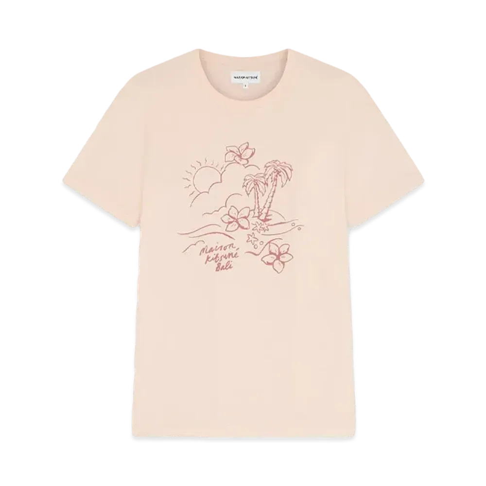 Maison Kitsune Sunset Island Regular T-Shirt "Pale Peach"