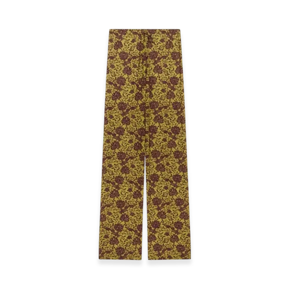 DRIES VAN NOTEN Women's Elasticated Pants "Olive"