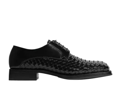 Bottega Veneta Smashed Lace-Up Shoes "Black"