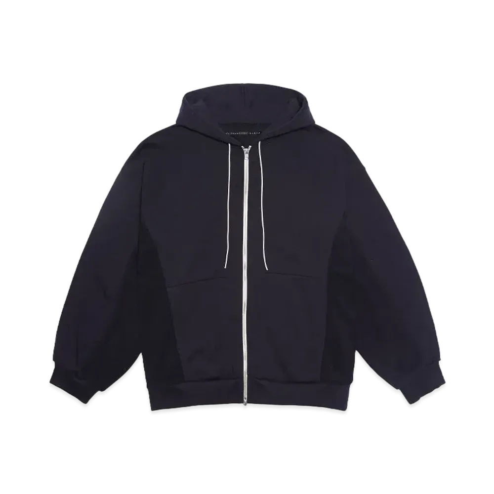 my beautiful landlet TIGHT TENION FLEECY FABRIC ZIP HOODIE"NVY"