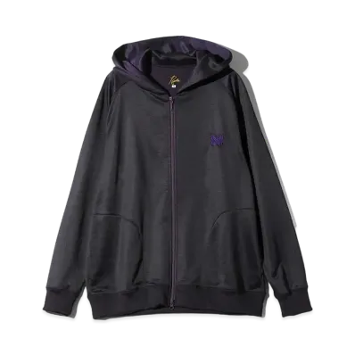 Needles Zipped Sweat Hoody - C/PE Bright Jersey "Eggplant"