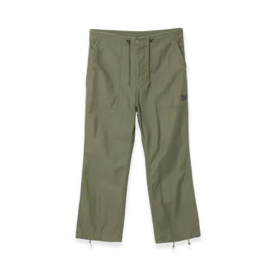 NEEDLES String Fatigue Pants Back Sateen "Olive"