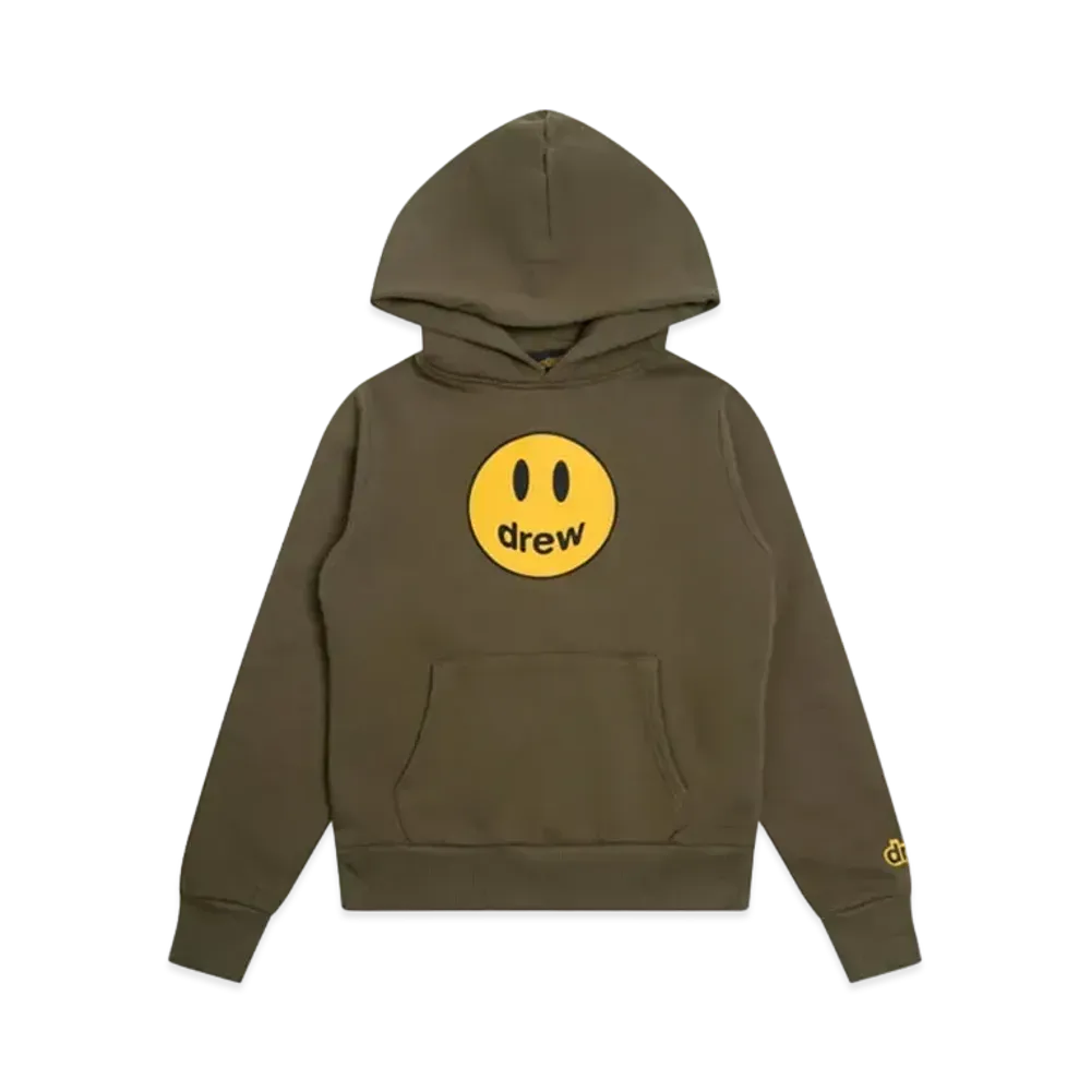 drew house mini drew mascot hoodie "Midnight Olive"