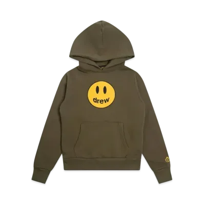 drew house mini drew mascot hoodie "Midnight Olive"