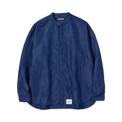 NEIGHBORHOOD Bandcollar Shirt LS "Indigo"