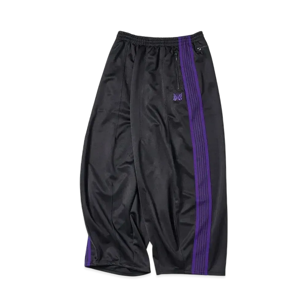 NEEDLES FREAK'S STORE H.D.Track Pant PolySmooth "Black/Purple"