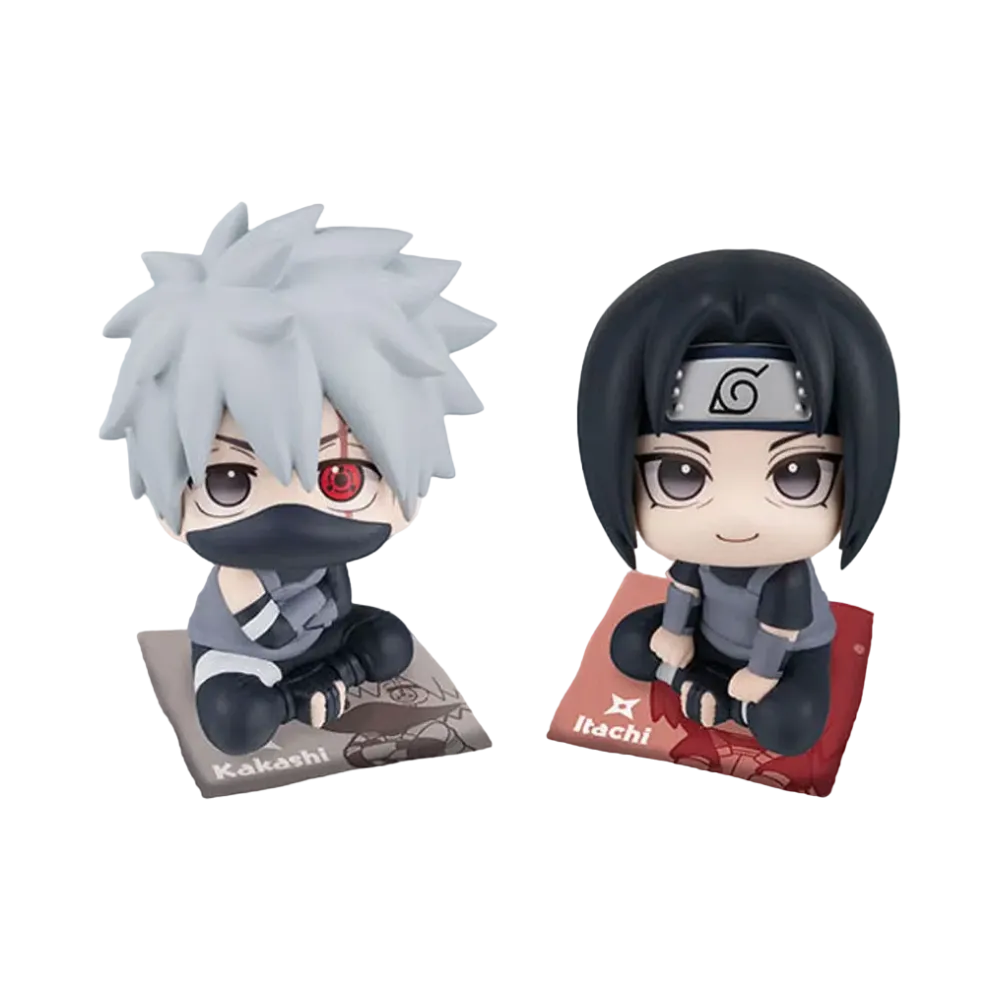 MegaHouse "Lookup" -Naruto Shippuden- Kakashi Hatake Anbu ver. & Itachi Uchiha Anbu ver. Set Limited edition with a crushion