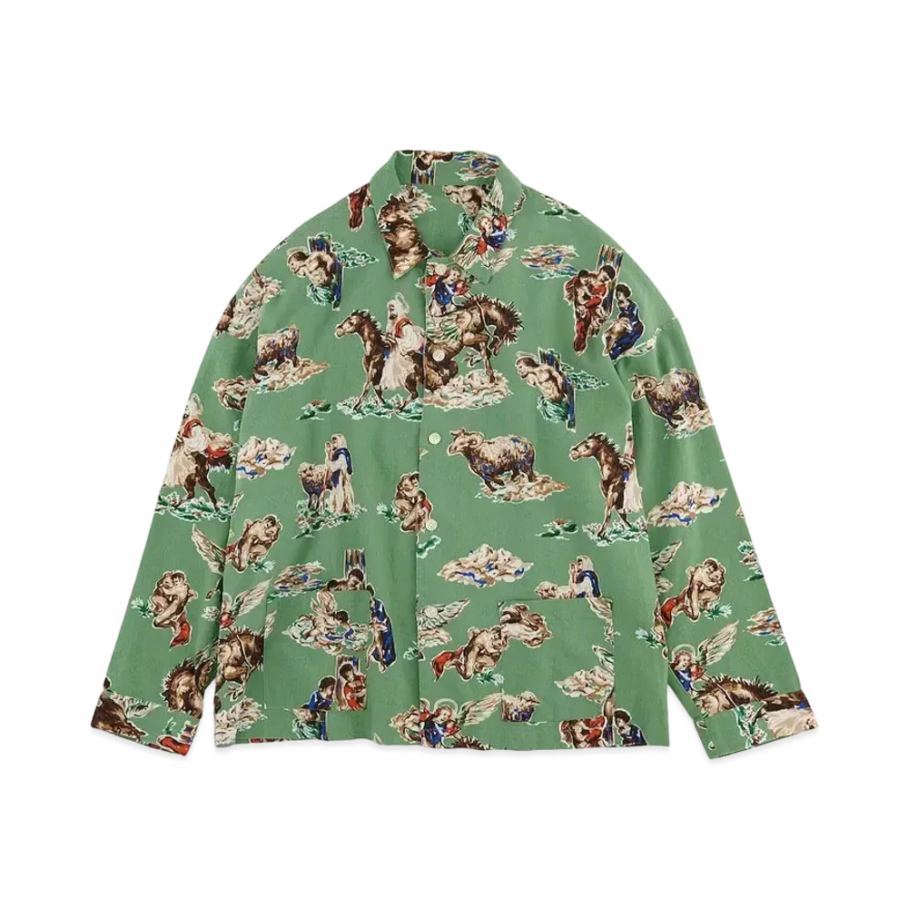 SAINT Mxxxxxx HORSE PJ SHIRT "Green"