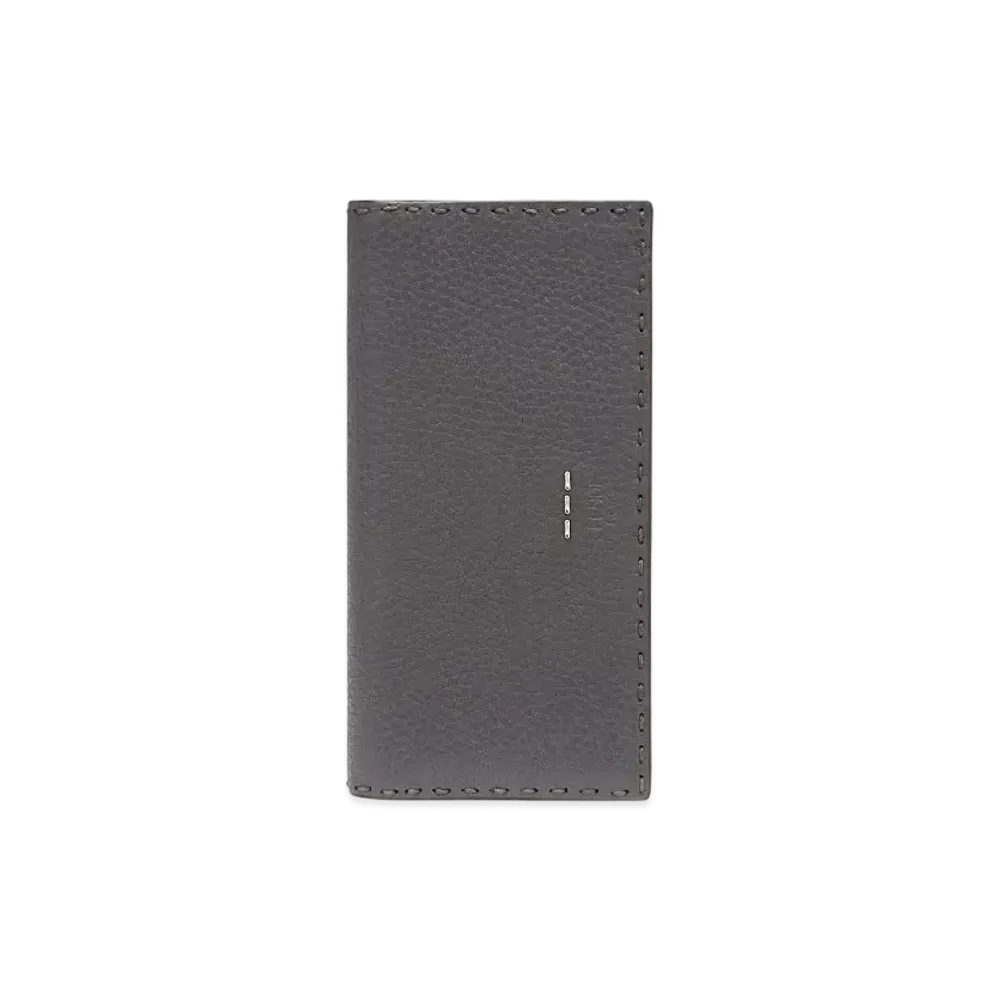 FENDI Continental Purse Leather "Gray"