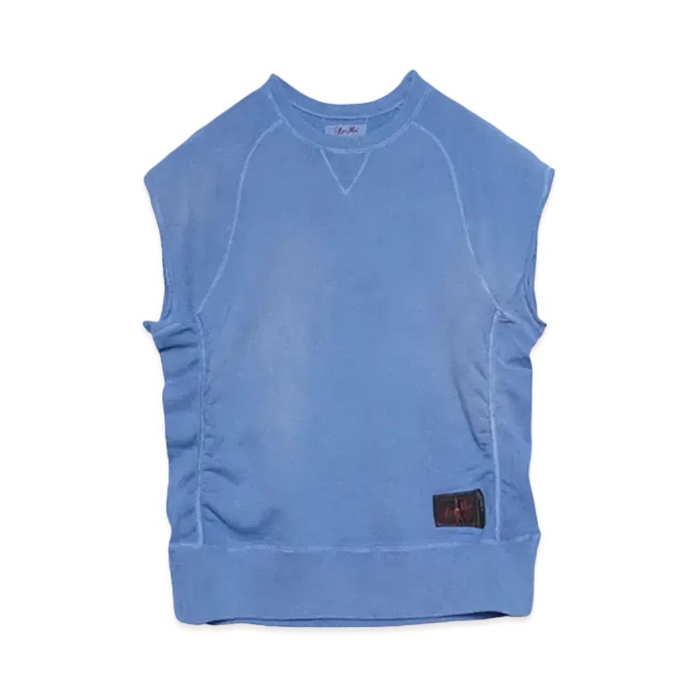 SYUMAN. Cut off sweat-shirts "Blue"