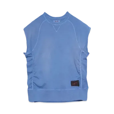SYUMAN. Cut off sweat-shirts "Blue"
