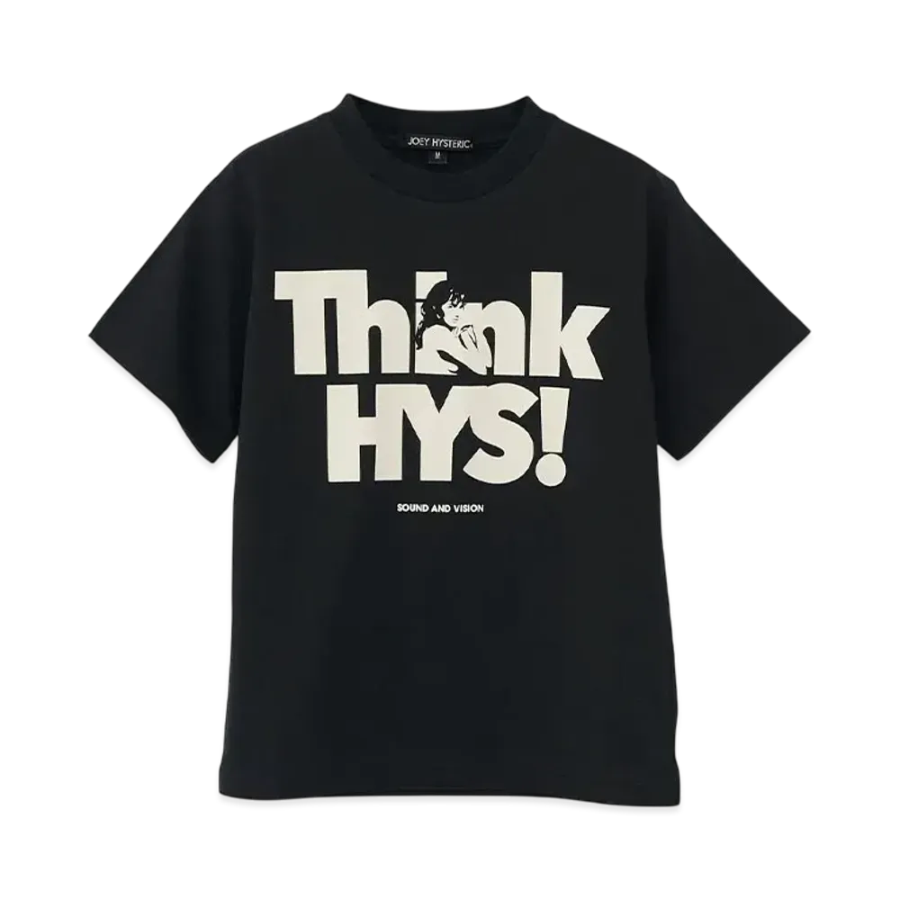 HYSTERIC GLAMOUR Kids Think Hys T-Shirt "Black"
