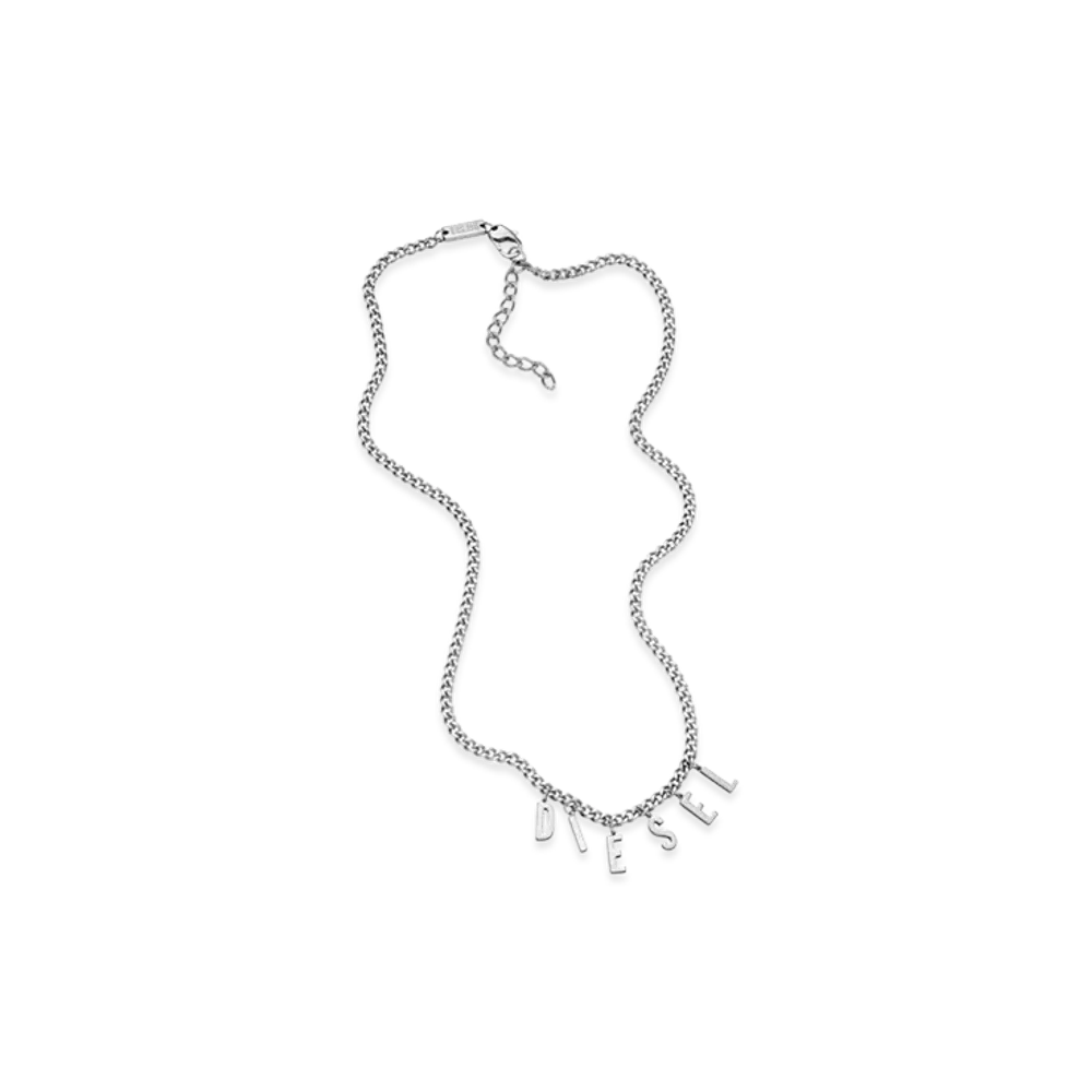 Diesel Dx1494 Stainless Steel Chain Necklace "Silver"