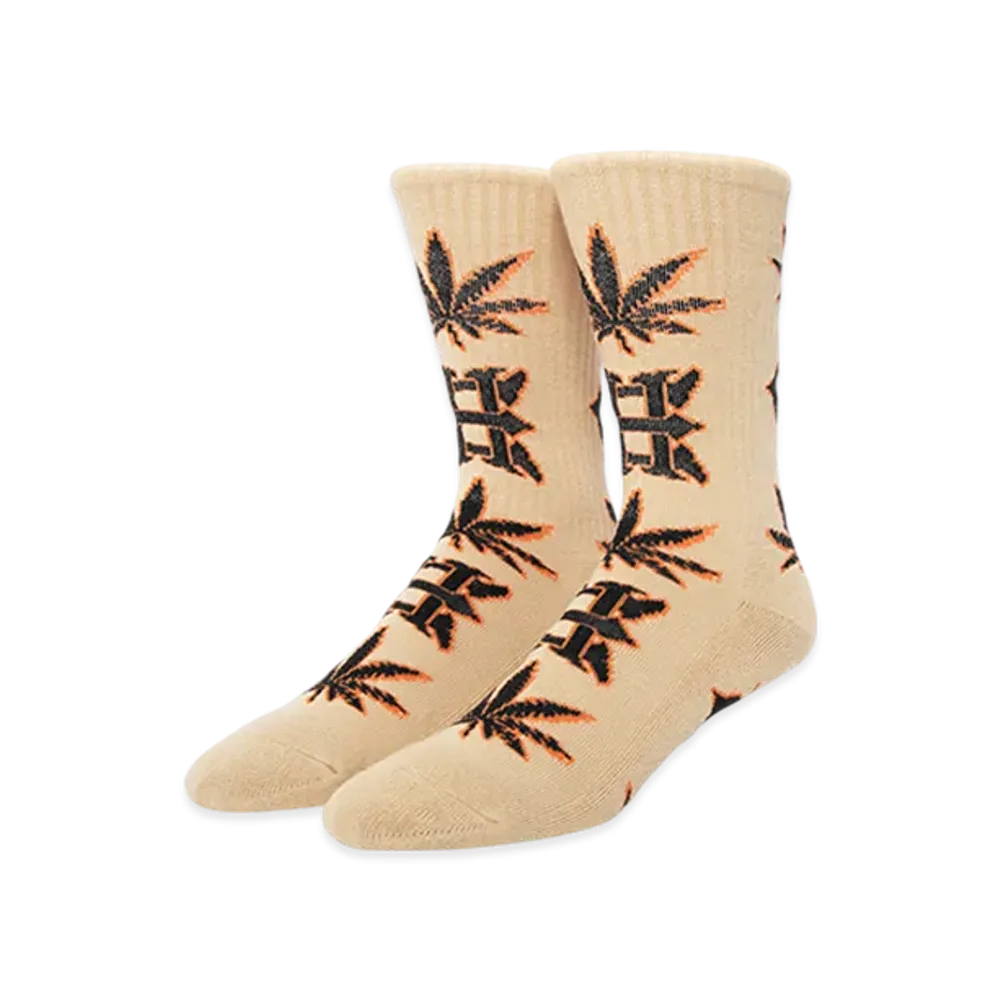HUF x Evisen Skateboards Logo Socks "Beige"