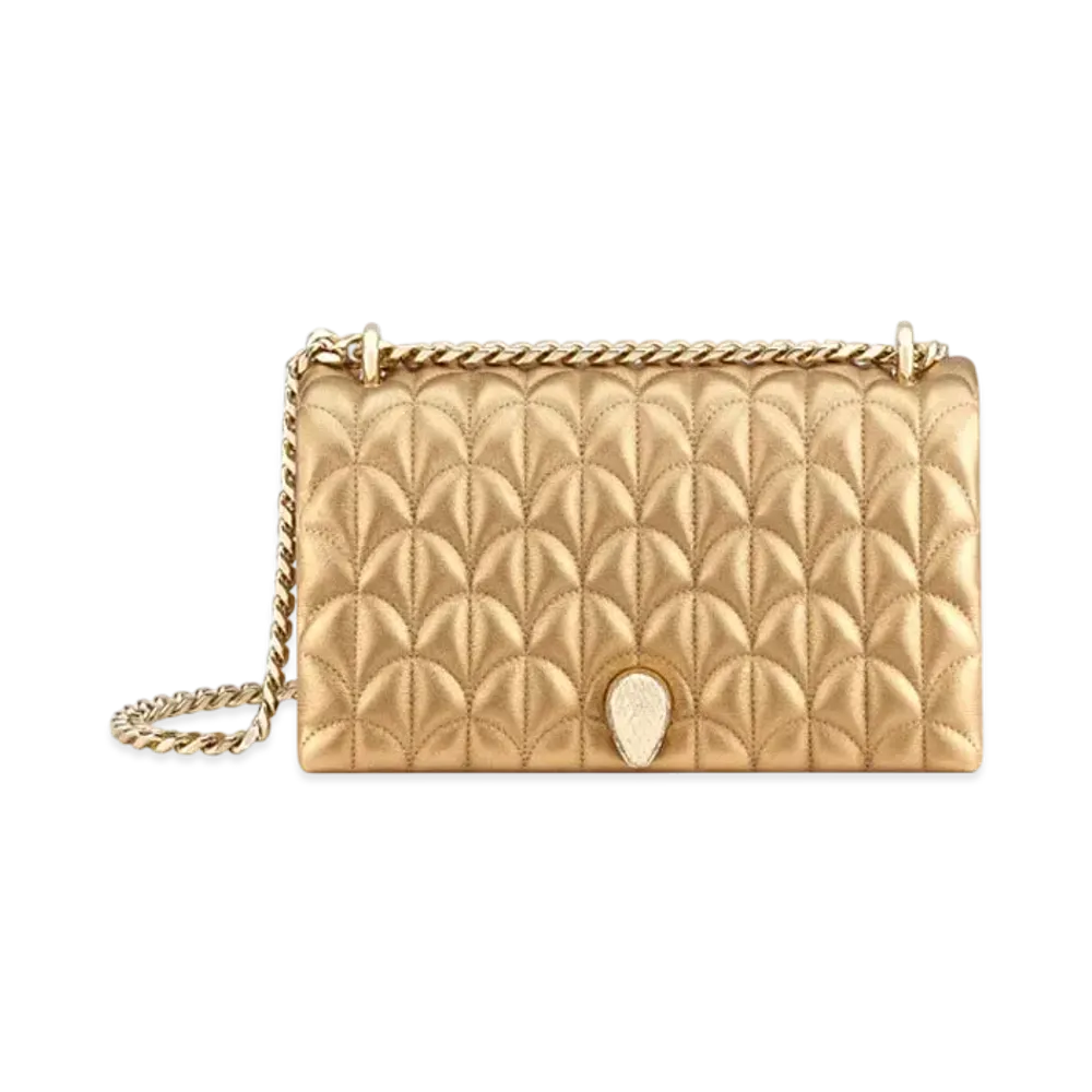 BVLGARI Serpenti Sugarloaf Shoulder Bag "Gold"