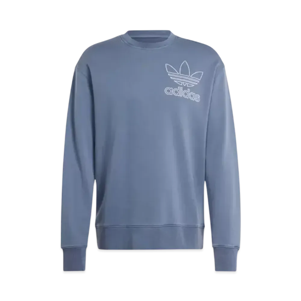 adidas Adicolor Outline Trefoil Crew Neck Sweatshirt "Preloved Ink"