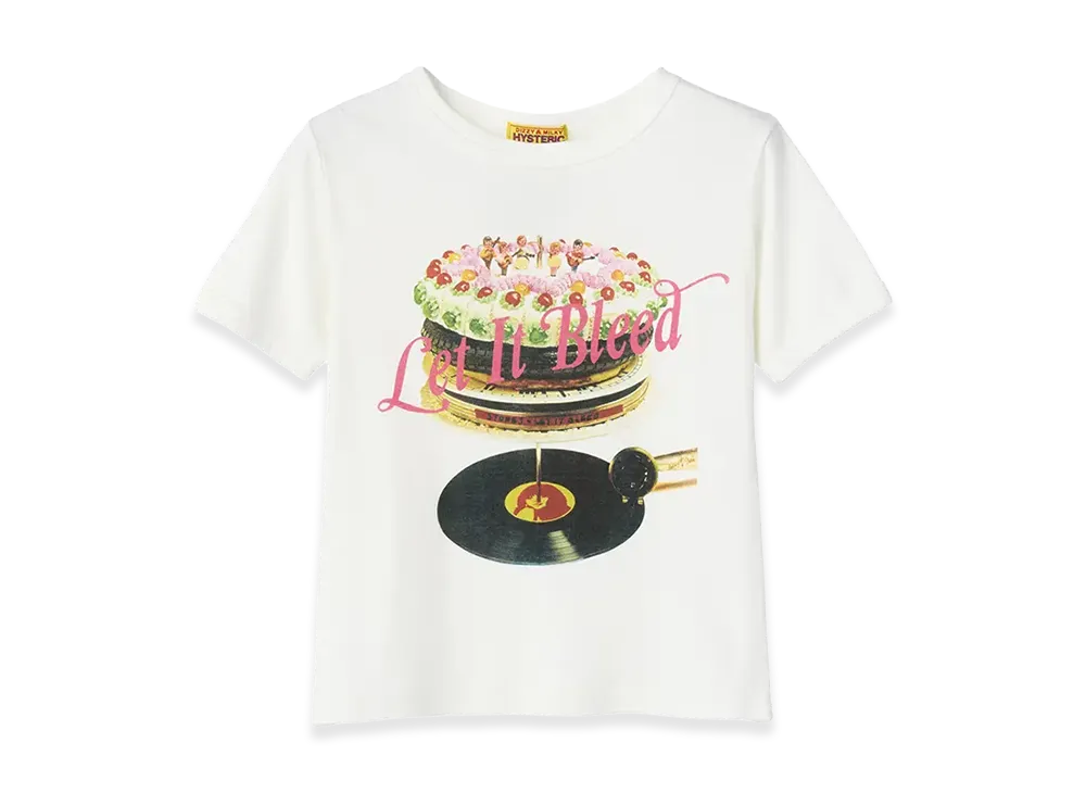 HYSTERIC GLAMOUR x THE ROLLING STONES Women's Let It Bleed T-Shirt "White"