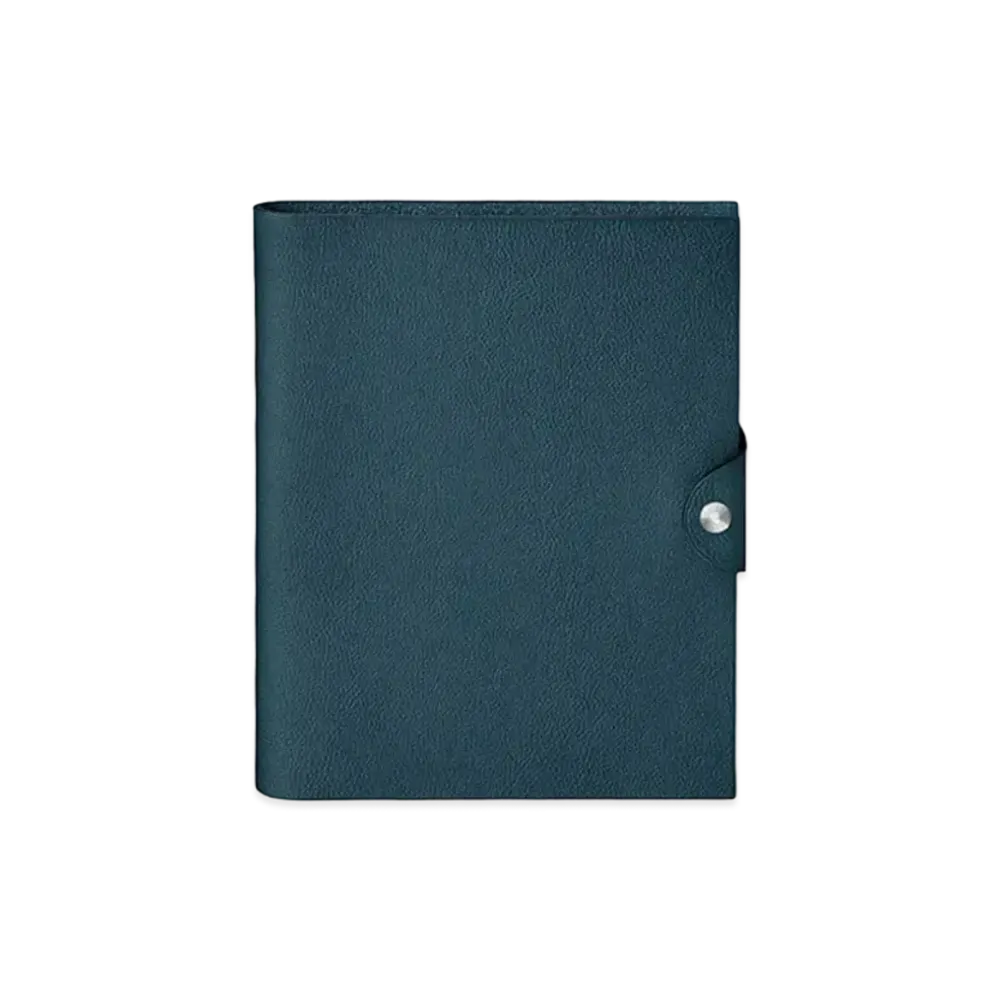 Hermes Ulysse Mm Notebook Cover "Blue De Prusse"