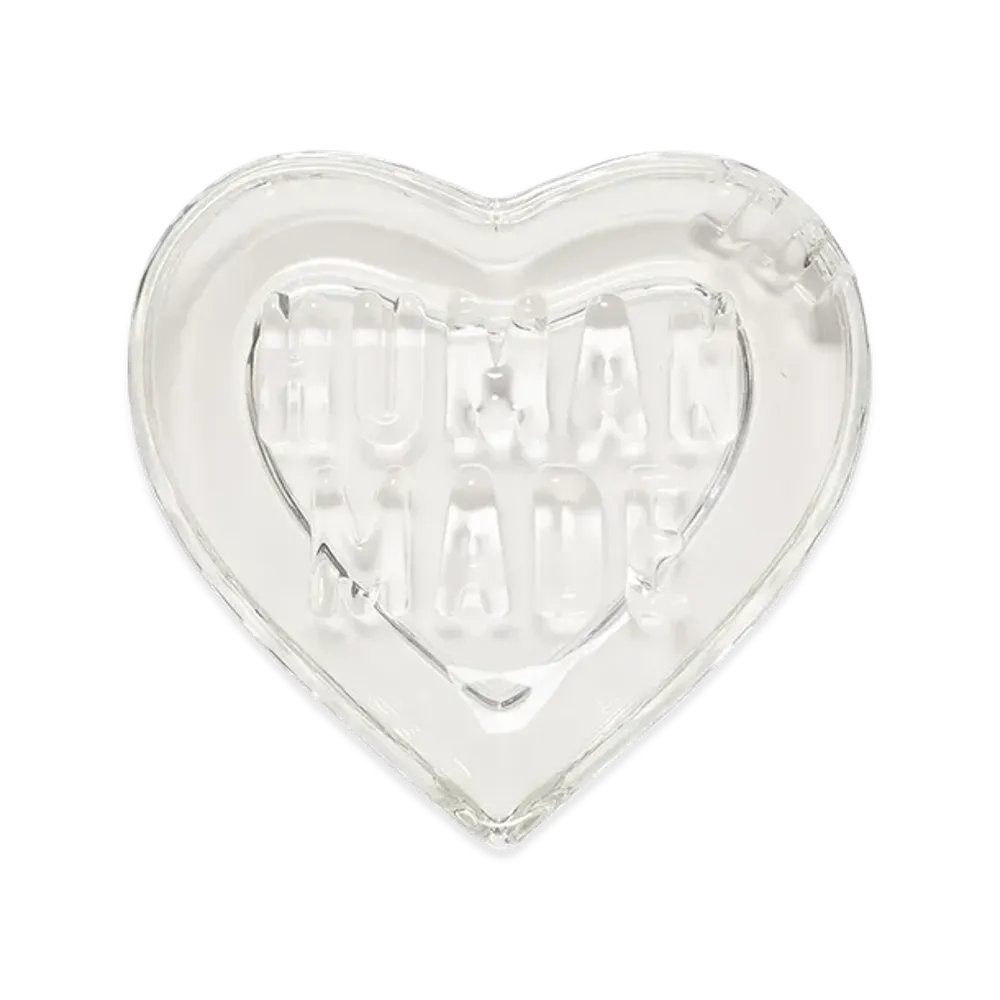 HUMAN MADE Heart Glass Tray "Clear"