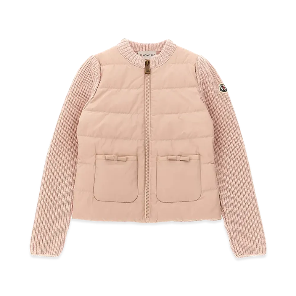 MONCLER Kids Padded Cardigan "Rose"