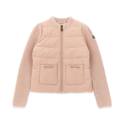 MONCLER Kids Padded Cardigan "Rose"