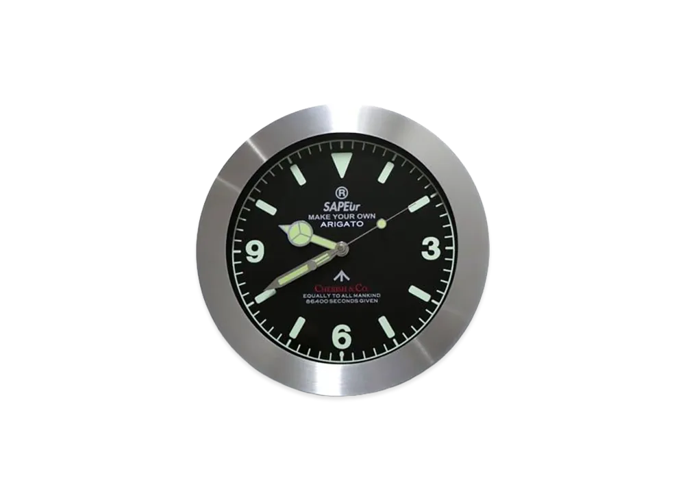 SAPEur Equal Wall Clock "Black/Red"