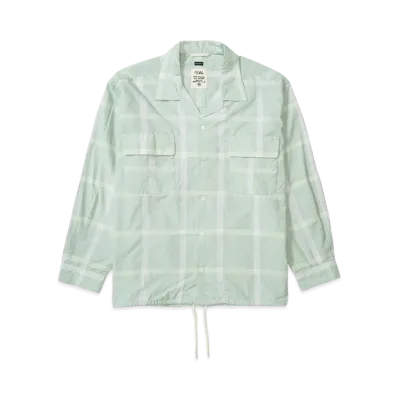 nanamica Palaka Check Shirt "CoralGreen"