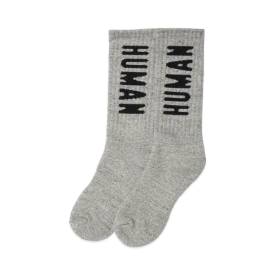 HUMAN MADE HM Logo Socks "Gray" HM29GD062