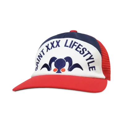 SAINT Mxxxxxx Mesh Cap/Life Style "Navy/Red"