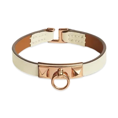 Hermes Rivale Mini Bracelet "Nata/Pink Gold"