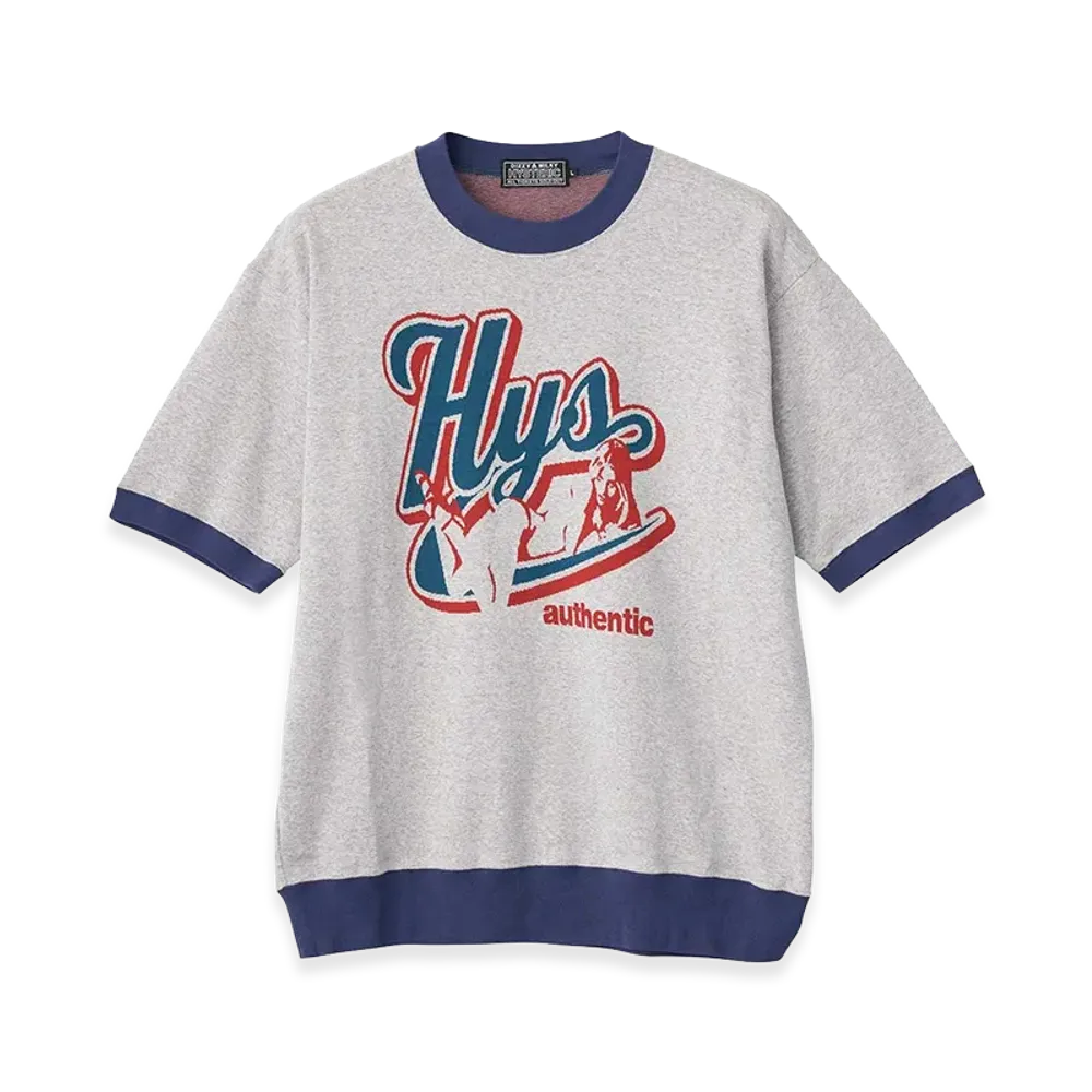 HYSTERIC GLAMOUR Authentic Jacquard Tee "Top Gray"