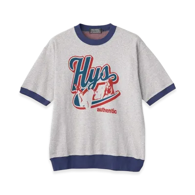 HYSTERIC GLAMOUR Authentic Jacquard Tee "Top Gray"