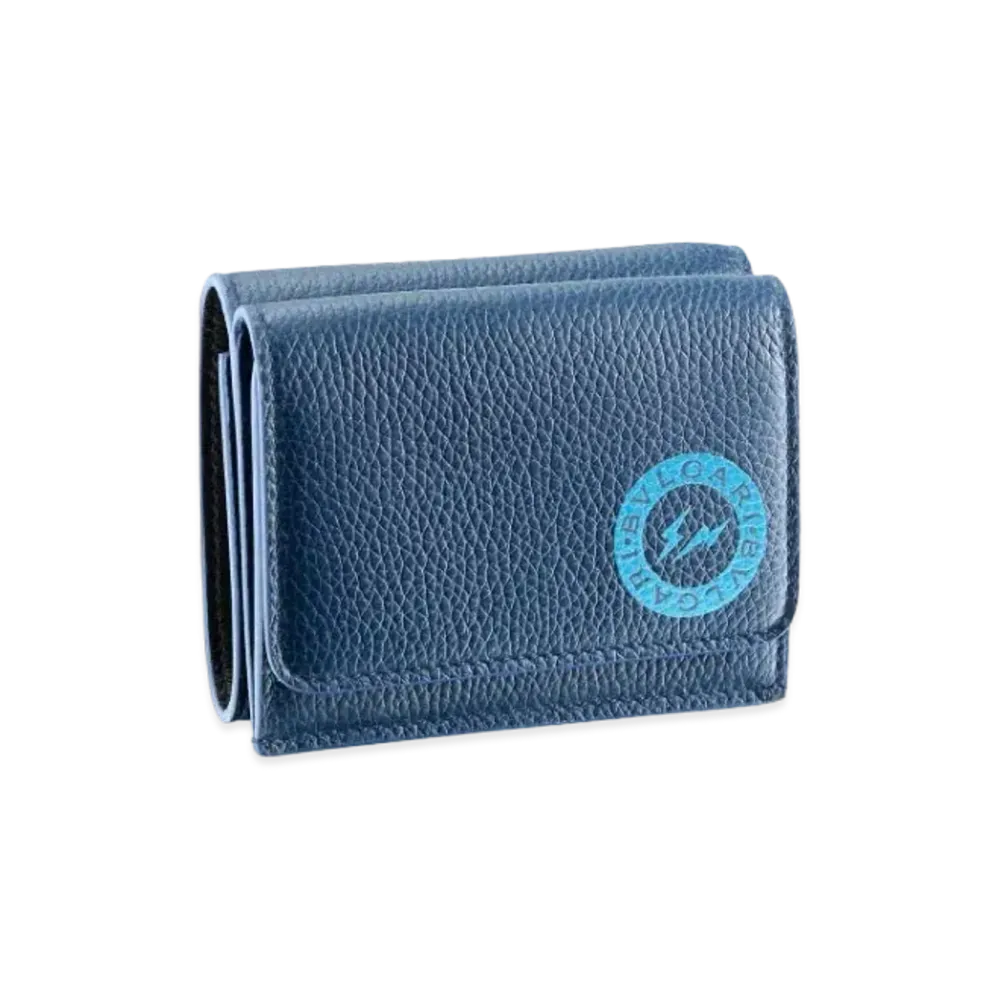 FRAGMENT x BVLGARI Trifold Wallet "Blue"